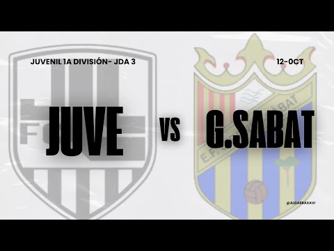 (JUVENIL) JUVENTUS LLORET 'A' VS GIRONES SABAT ||  JDA 3  ||  1A DIVISIÓN GRUPO 2