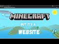Creating Minecraft as a website using HTML, CSS, JS (Three js) - 3D