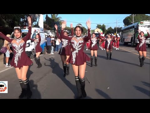 METODISTA MARCHING BAND en Desfile del Correo El Refugio 2025, Ahuachapán, El Salvador.