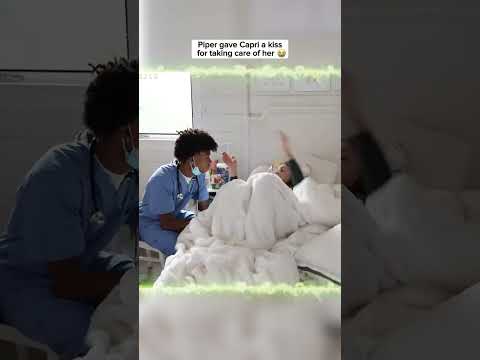 Piper gave Capri a kiss for taking care of her