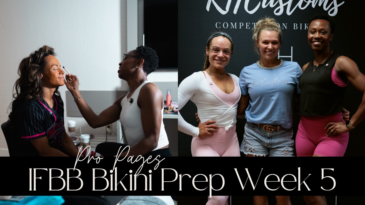 IFBB Bikini Prep Week 5: 1 Month Update + Coaches Feedback| Pro Pages EP 5