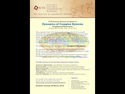 Introduction to hydrodynamic stability by Rama Govindarajan (Part 1)