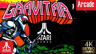 Gravitar Arcade ( Atari 1982 ) 4k Gameplay