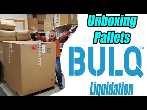 Pallet Unboxing of Bulq.com Liquidation I paid $750.00 for 2 pallets. Check them out!!!