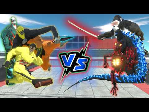 Team Attack on Titan + Naruto vs Team King Kong - ARBS