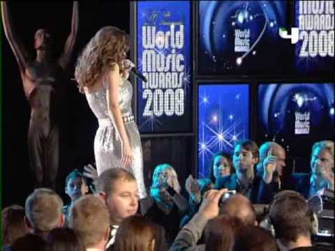 Nancy Ajram World Music Awards 2008   نانسي عجرم  الموسيقى العالمية