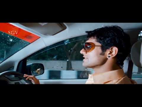 Yogesh Finally Gets Job Through Father Reference | Ambara Kannada Movie Scene