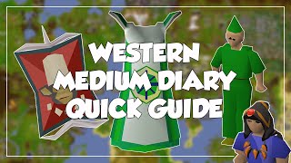 Western Provinces Medium Diary Quick Guide - Old School Runescape/OSRS