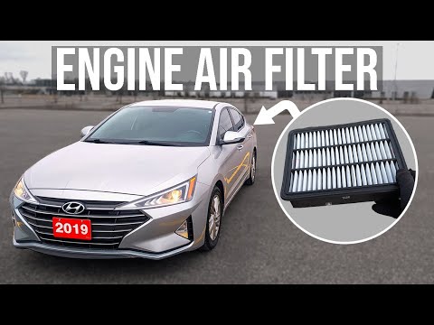 How to Replace Engine Air Filter - Hyundai Elantra (2019-2020)