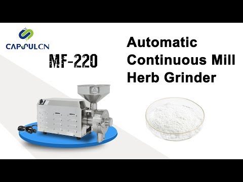 Automatic Continuous Mill Herb Grinder, Coarse Cereal Pulverizer MF-220
