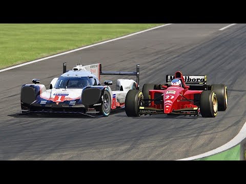 Porsche 919 EVO vs Ferrari F1 1995 - Monza