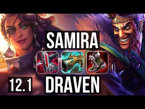 SAMIRA & Morgana vs DRAVEN & Nautilus (ADC) | Quadra, Legendary, 21/5/4, Rank 13 | TR Master | 12.1