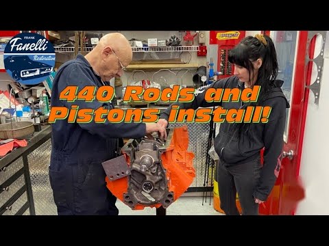 440 Mopar Engine Pistons and Rods Install: Alex\'s \'70 Duster Build Ep. 17