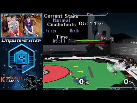 Unpunishable 4 - Moist (Captain Falcon) vs KnK|LSD (Marth) - Melee Singles