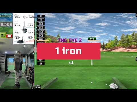 PING EYE 2 - 1 IRON TEST AND REVIEW SORTA | USING GSPRO AND GARMIN R10