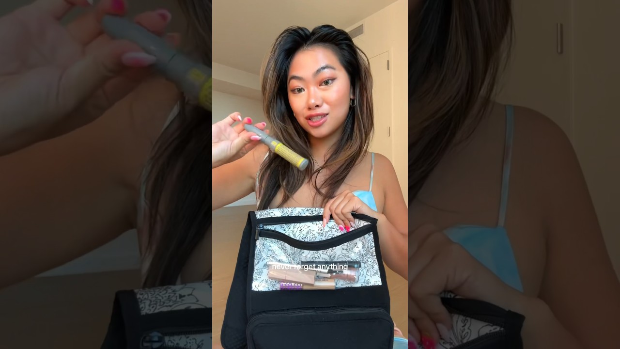 my BEST travel tips for packing SKINCARE & MAKEUP 💅