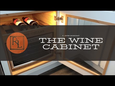 How to make a built in kitchen wine storage cabinet, with wine rack and fridge