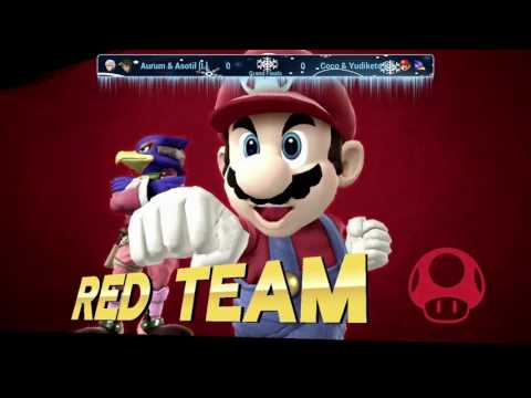 Winter 2016 Smash 4 Arcadian Doubles Grand Finals - Aurum & Asotil (Green) vs Coco & Yudiketo (Red)