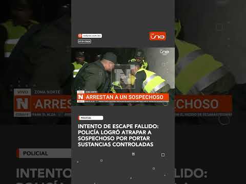 Durante un operativo en la zona norte de Santa Cruz, un sospechoso intentó escapar mientras la Polic
