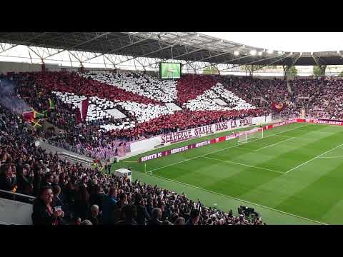 SFC-LS 10.05.2019 : Tifo SG et entrée des joueurs