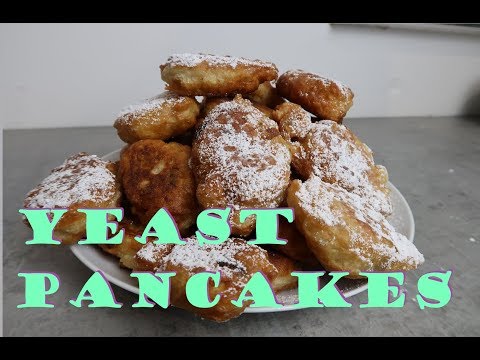 Fluffy Yeast pancakes with rasins and apples recipe You won't be able to stop eating them !