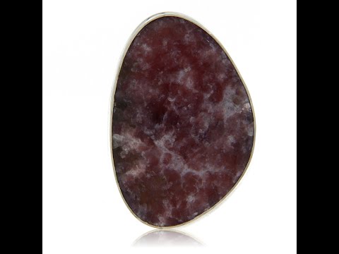 Inel Argint 925 Lepidolit Natural - Eleganță și Echilibru