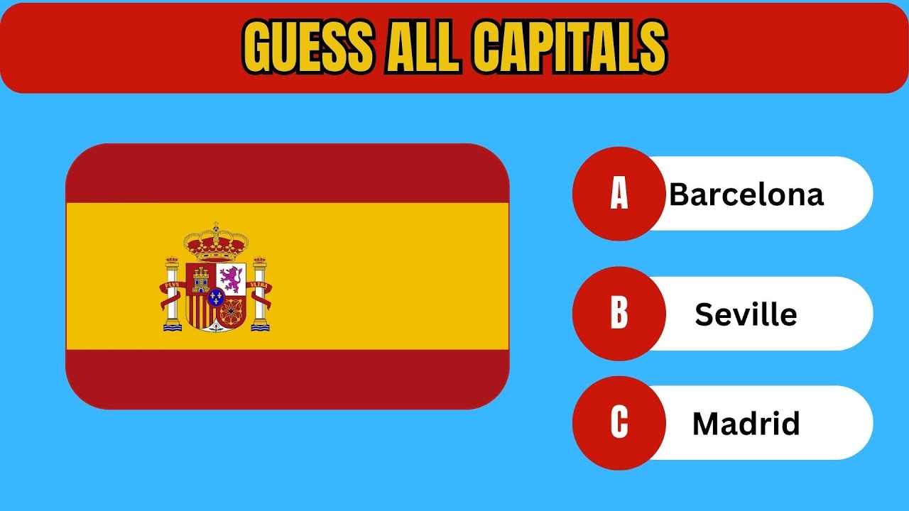 Guess ALL 100 Capital Cities of The World 🌍 QuizMaster
