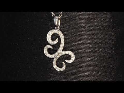 Diamond Butterfly Pendant