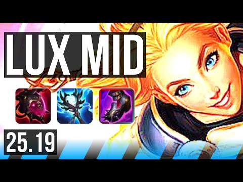 LUX vs ORIANNA (MID) | 17/1/15, Legendary, 6 solo kills | EUW Master | 25.19