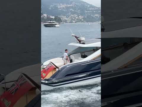 Lawrence Stroll rides with his Tender back to Faith yacht #billionaire #lawrence #stroll #f1owner