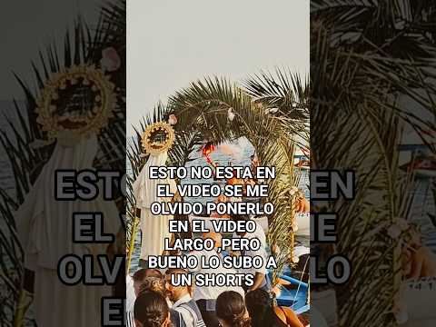 El momento que los marineros meten a la virgen del Carmen al Mar #16julio#virgendelcarmen#Benajarafe