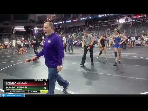112 Lbs Quarterfinal - Isabella Da Silva, Team Texas Vs Sara McLaughlin, Team Massachussets Bbc7