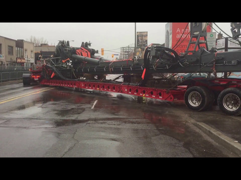 Superload 160' Long 11'4" Wide 13'5" High Downtown Toronto Ontario