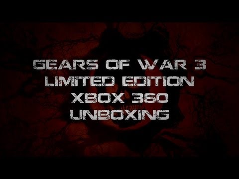Gears Of War 3 Limited Edition Xbox 360 Console Unboxing