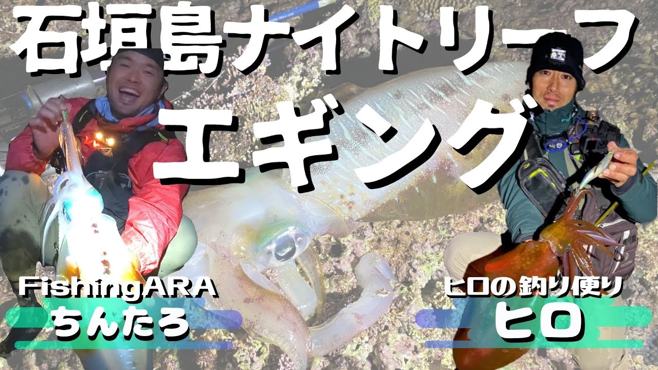 石垣島のナイトリーフエギング【FishingARA × ヒロの釣り便り】