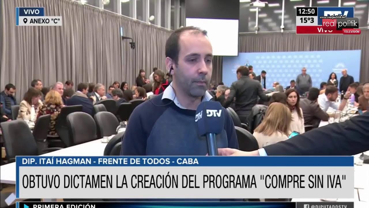 Diputados buscó dictamen para el proyecto de "Compra sin IVA"