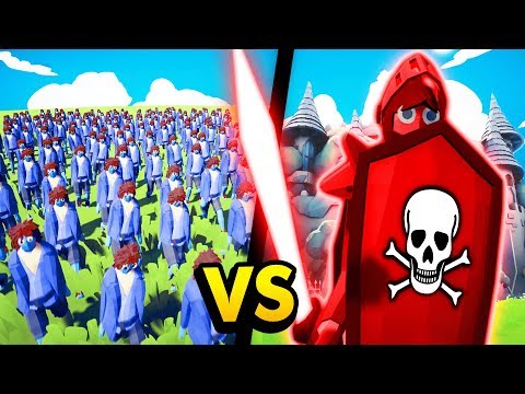 SECRET DARK KNIGHT vs 1,000 HALFLINGS IN TABS