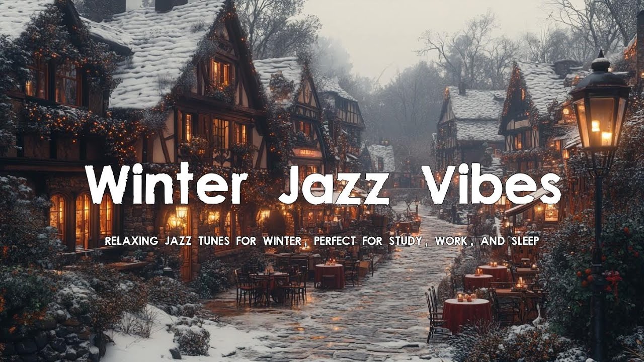 Winter Jazz Music Relaxation ❄️ Soft Jazz Melodies for Study & Work in Cozy Café