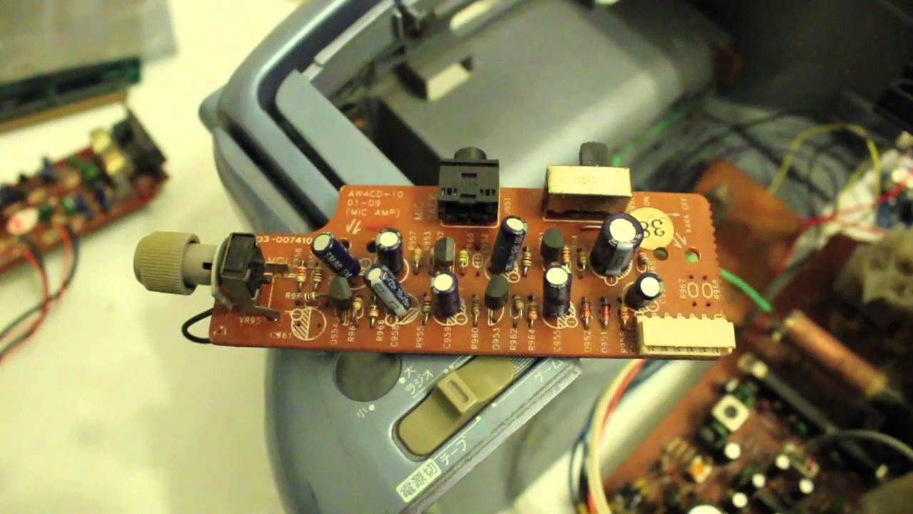 Aiwa Mega-CD CSD-GM1 Unit-02 Mic Amp Board Repairs