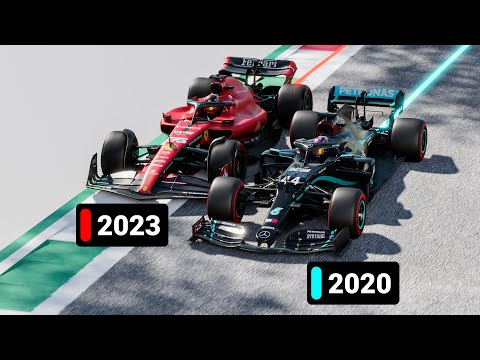2023 F1 Car vs Fastest F1 Car in History - F1 Telemetry Analysis