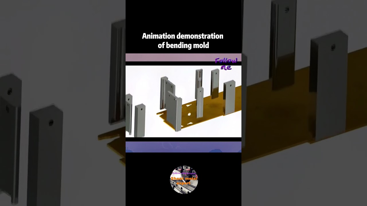 Take a look at the animation demonstration of a simple bending mold#mould #bend