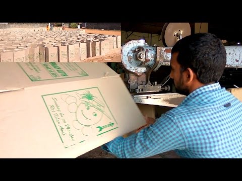 Corrugated packaging box making process