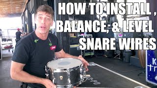 How To Install And Level A Set Of Snare Wires