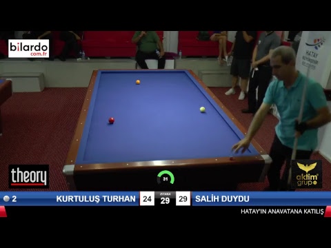 KURTULUŞ TURHAN & SALİH DUYDU Bilardo Maçı - HATAYIN ANVATANA KATILIŞ KUPASI-1. Tur