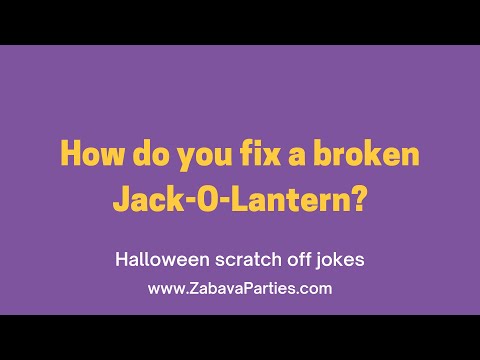 YouTube video about: How do you fix a jack o lantern?
