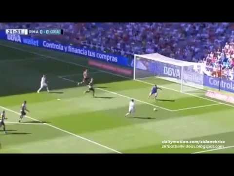 Cristiano Ronaldo Free Kick and Lucas Vazquez Incredible Miss  Real Madrid vs Granada 19 09 2015 HD