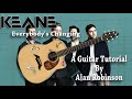 Everybody's Changing - Keane - Acoustic Guitar Lesson (2021 version Ft. my son Jason on lead etc.)
