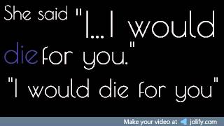 I Would Die For You - Matt Walters (Lyrics)