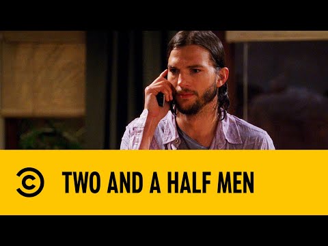 Aston Kutcher's First Two And A Half Men Scene | Two And A Half Men