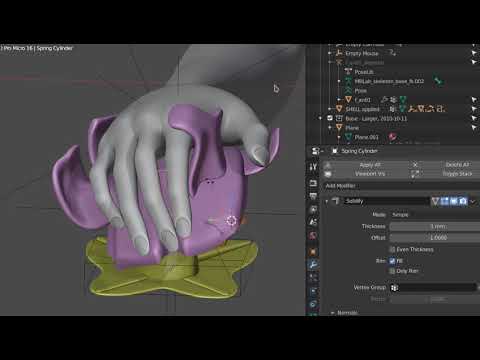 Tilting mouse, latest modeling, pre-print adjustments.
